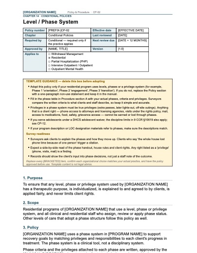 CP-02 Level / Phase System, first page