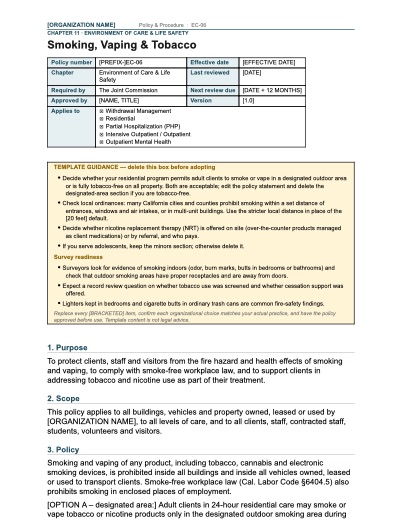 EC-06 Smoking, Vaping & Tobacco, first page