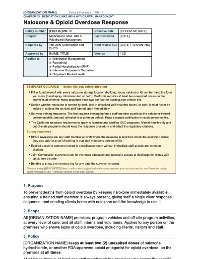 MM-10 Naloxone & Opioid Overdose Response, first page
